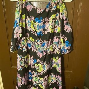 Black floral, women’s dress size medium
